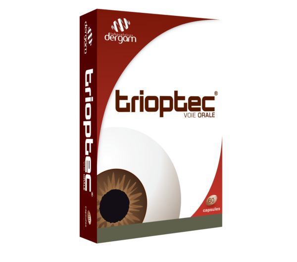 visuel packaging produit TRIOPTEC complément alimentaire 60 gélules
