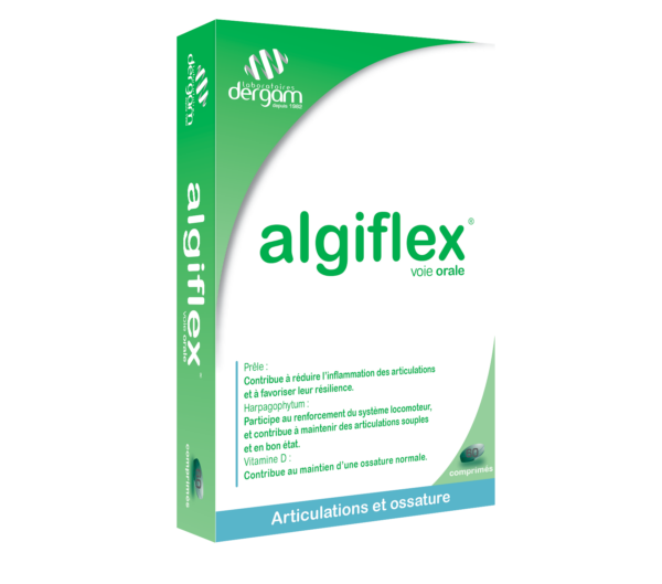 visuel packaging produit Agiflex, complément alimentaire pour les articulations et l'ossature 60 comprimés