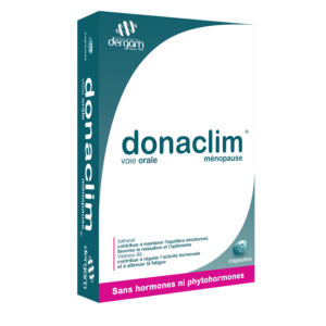 visuel packaging produit Donaclim complément alimentaire pour la ménopause 60 capsules
