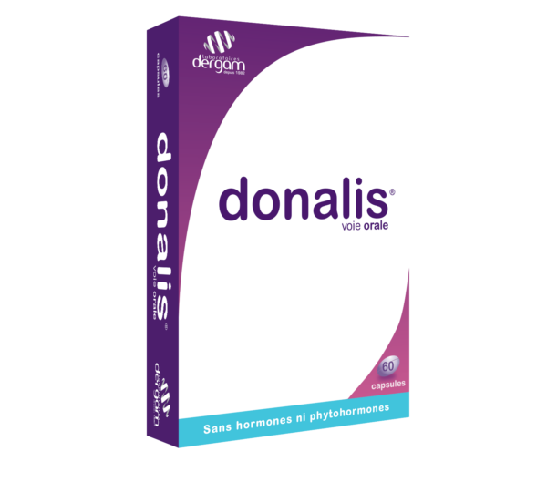 visuel packaging produit Donalis complément alimentaire pour le confort intime 60 capsules
