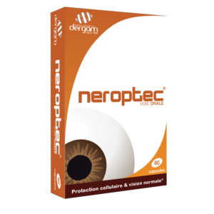 visuel packaging produit neroptec, 60 capsules complément alimentaire pour la protection cellulaire et la vision